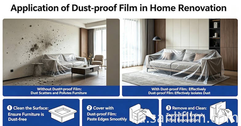Application of Dust-proof Film in Home Renovation